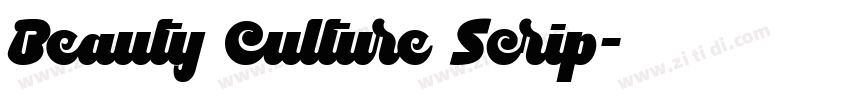 Beauty Culture Scrip字体转换